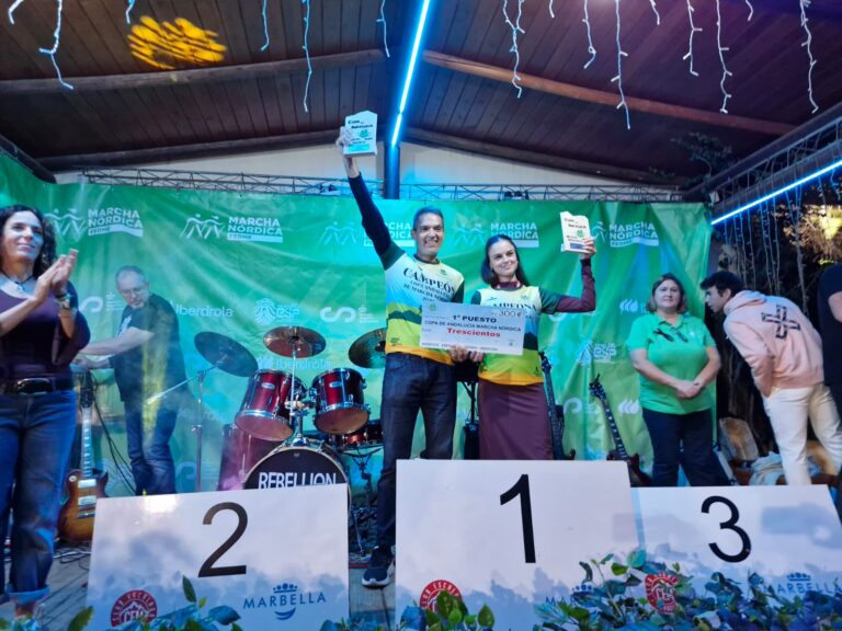 Kike Villanueva y Aitana Conde, campeones de la Copa Andaluza de Marcha Nórdica y brillante bronce absoluto para Óscar Rueda y oros en Promesa de Andrés Cumbreras y Aitana Conde en la Copa de España