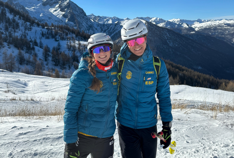 María Ordóñez y Manu Peinado participan desde este jueves en el Mundial Universitario de Esquí de Montaña