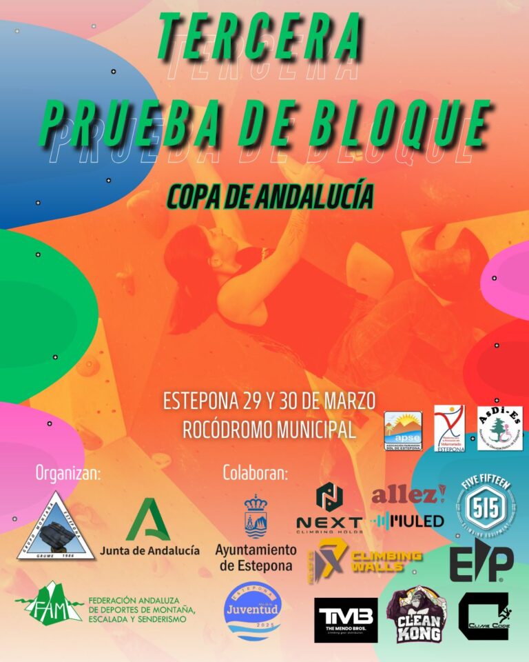 Las magníficas instalaciones del Rocódromo de Estepona, preparado para tercera y última prueba de la Copa de Andalucía de Escalada de Bloque