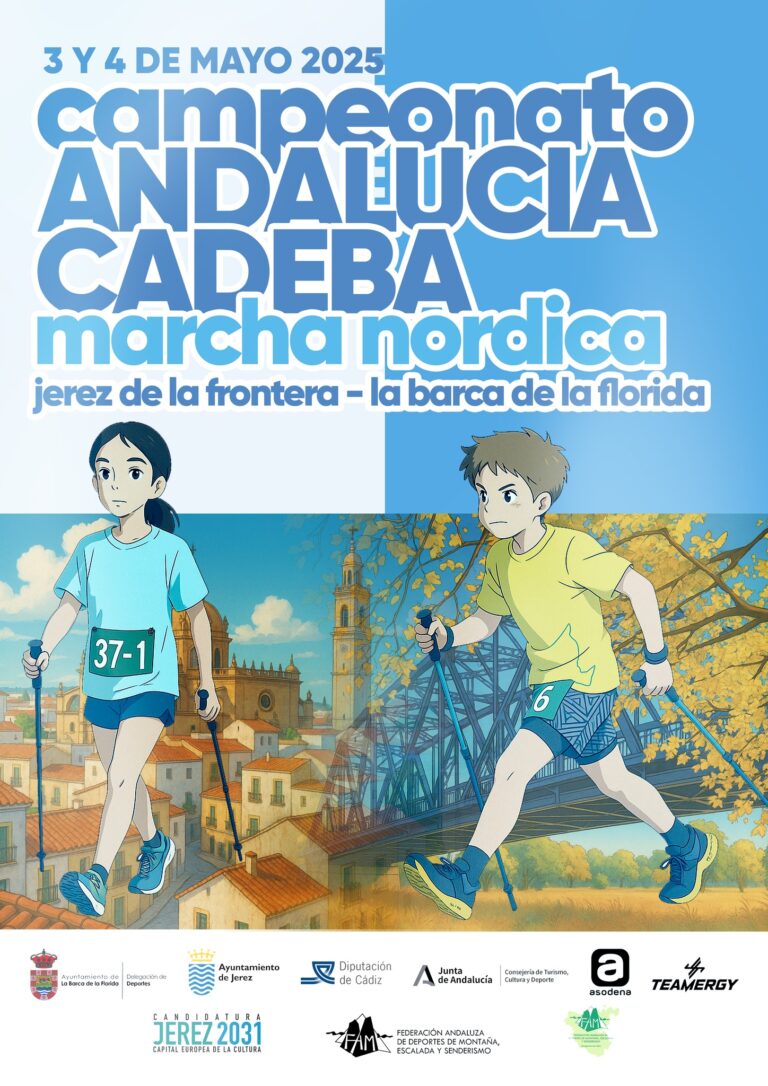 La Barca de la Florida acoge este fin de semana el Campeonato de Andalucía en Edad Escolar de Marcha Nórdica