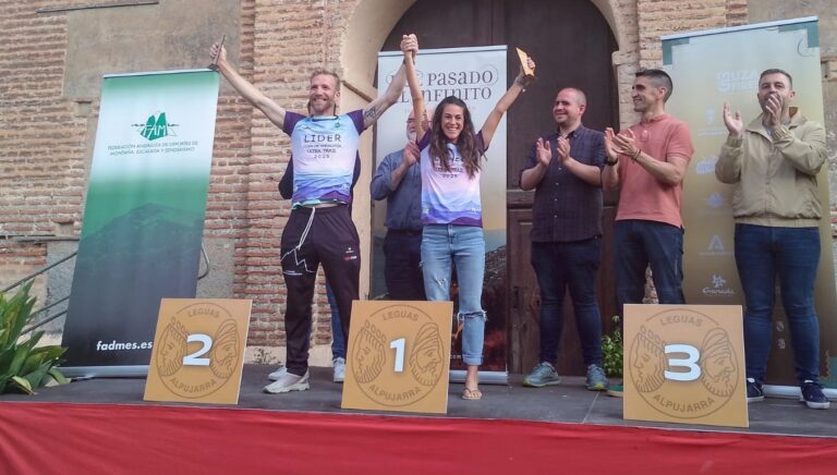 Rubén Heemskerk e Inés Marrahí, primeros líderes de la Copa de Ultra Trail tras vencer en la Veinte Leguas Alpujarra