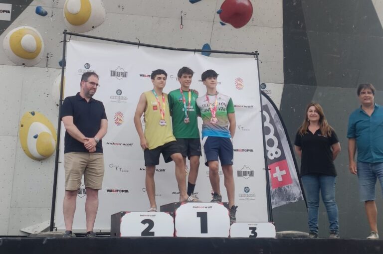 La juventud de la escalada andaluza se deja notar en el Campeonato de España de Dificultad y suma experiencia y una medalla en U15 de David Reyes
