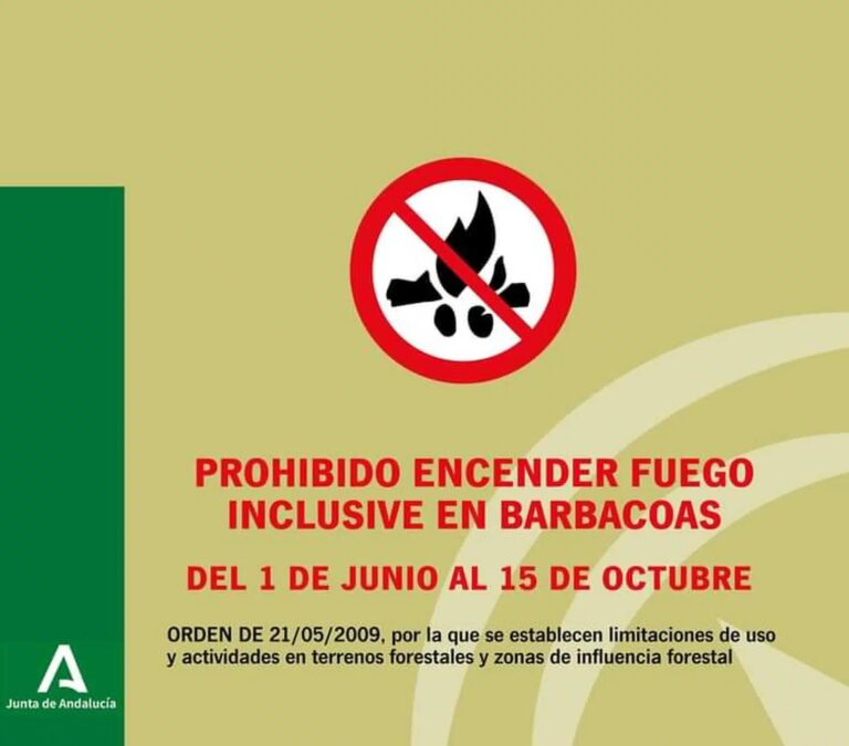 Entra en vigor la prohibición de barbacoas y quemas agrícolas en espacios forestales hasta el 15 de octubre