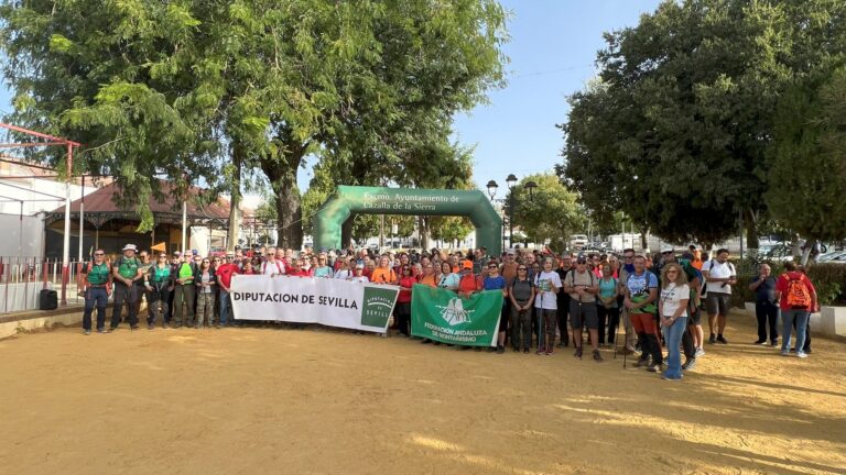 Gran éxito de participación en la séptima ruta del VII Programa de Senderos Diputación de Sevilla en Cazalla de la Sierra