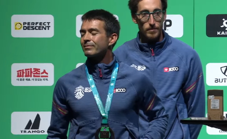 Javier Aguilar, subcampeón del Mundo de Paraescalada en Seúl en la categoría B1