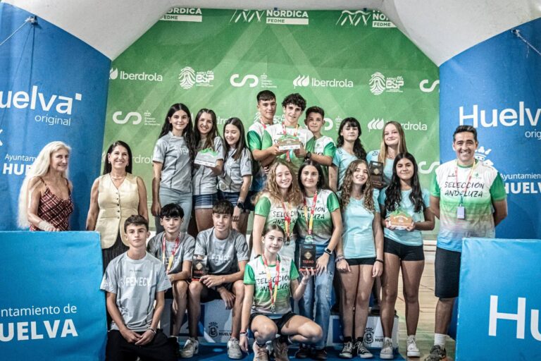 Doblete de Andalucía infantil y cadete en el CESA de Marcha Nórdica de Huelva y podios para el CD Multideporte Huelva, CEM y Nordic Walking Sevilla en el Nacional por Clubes