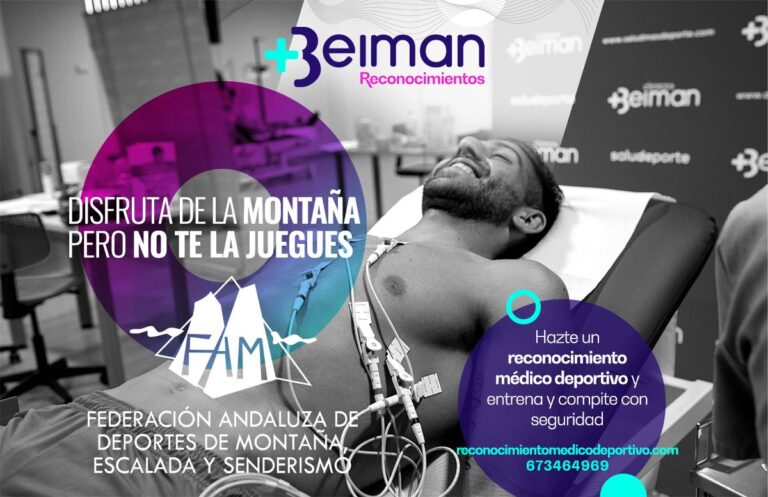 FADMES y Clínicas Beiman ofrecen reconocimientos médicos específicos para deportes de montaña
