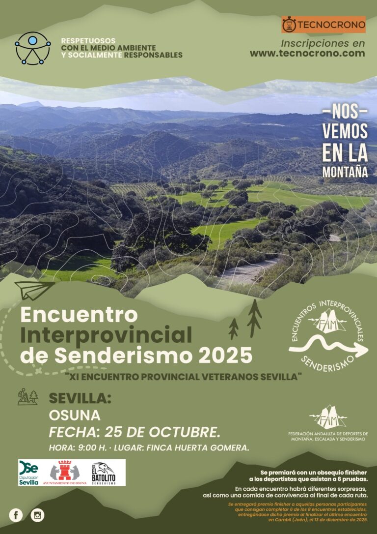 Osuna, quinta estación este 25 de octubre de los II Encuentros Interprovinciales de Senderismo 2025