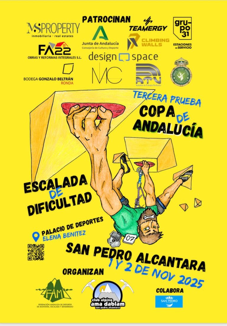 San Pedro de Alcántara pone el broche final este fin de semana a la Copa de Andalucía de Escalada de Dificultad