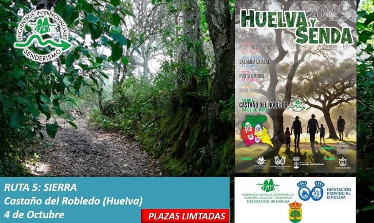 Castaño del Robledal en Huelva, cita este sábado con los Encuentros Interprovinciales de Senderismo 2025