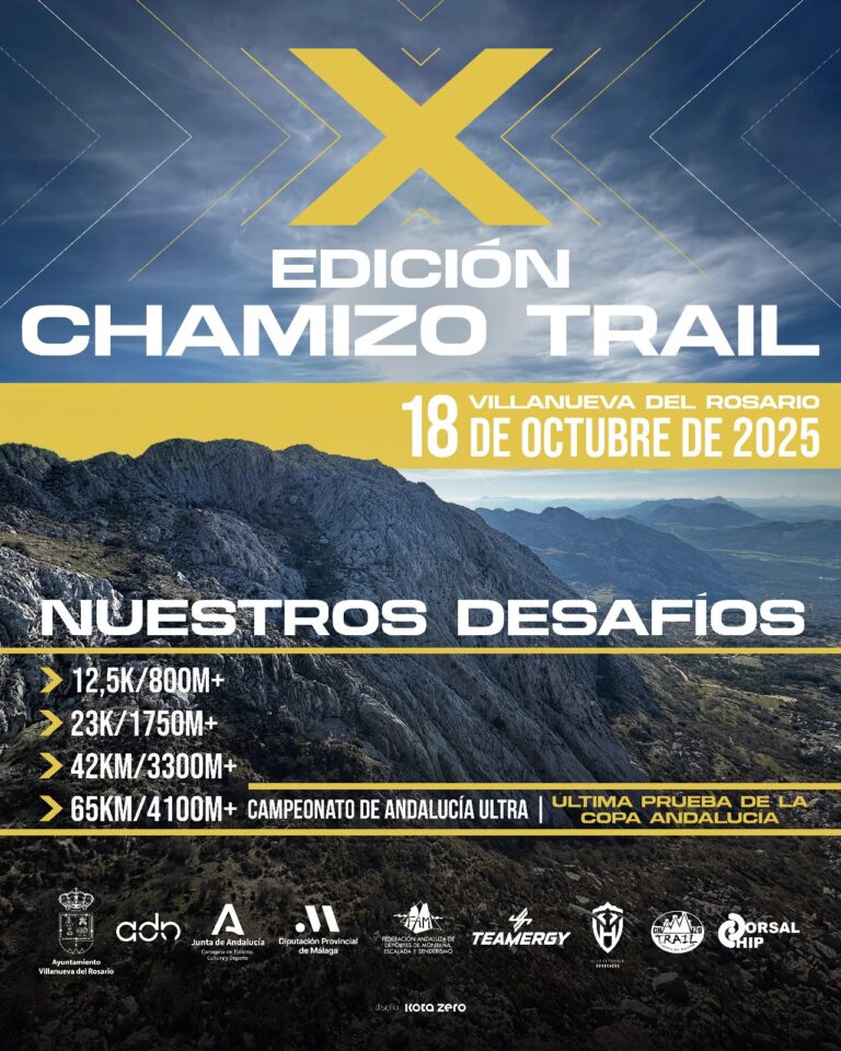 La X Chamizo Trail pone en juego este fin de semana los títulos de Campeones de Andalucía y de Copa Ultra 2025