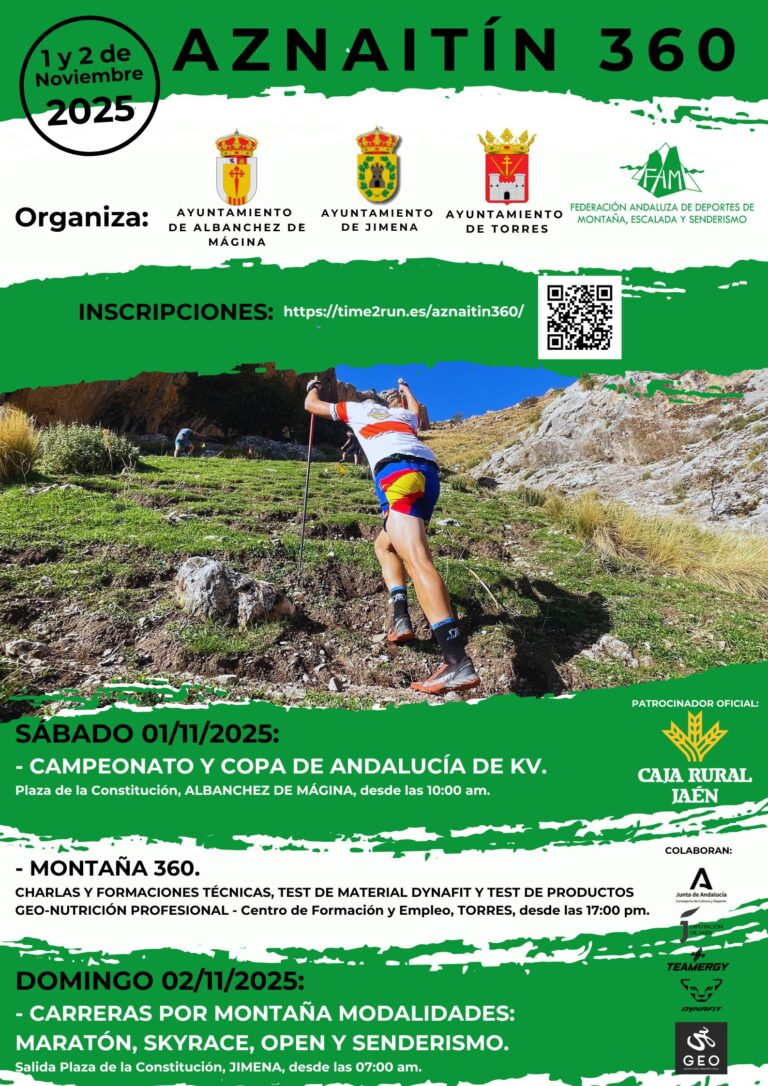 El KV Aznaitín pone este sábado el broche final a las carreras verticales con el Campeonato y última prueba de la Copa de Andalucía 2025
