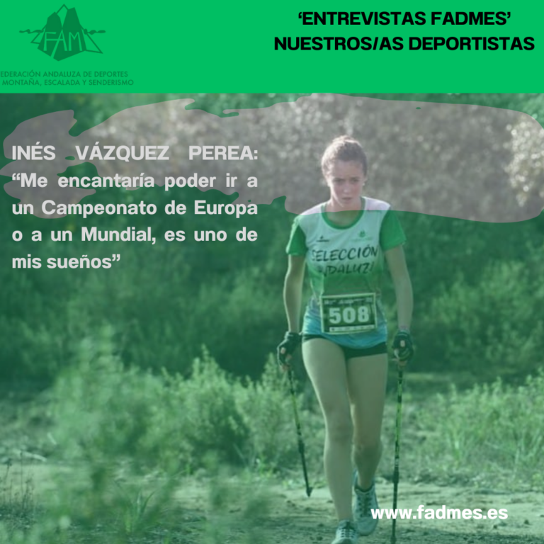 ENTREVISTAS FADMES. INÉS VÁZQUEZ: “Me encantaría poder ir a un Campeonato de Europa o del Mundo, ese es mi sueño”