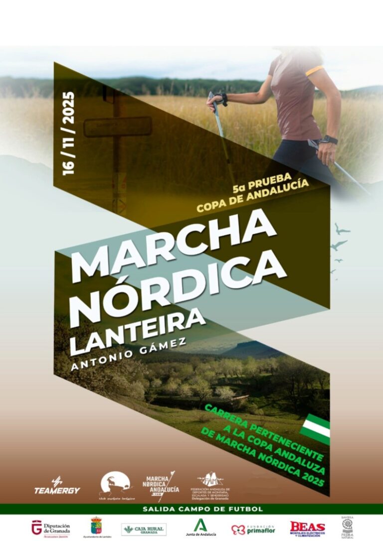 Lanteira pone este domingo el broche final a la Copa de Andalucía de Marcha Nórdica 2025