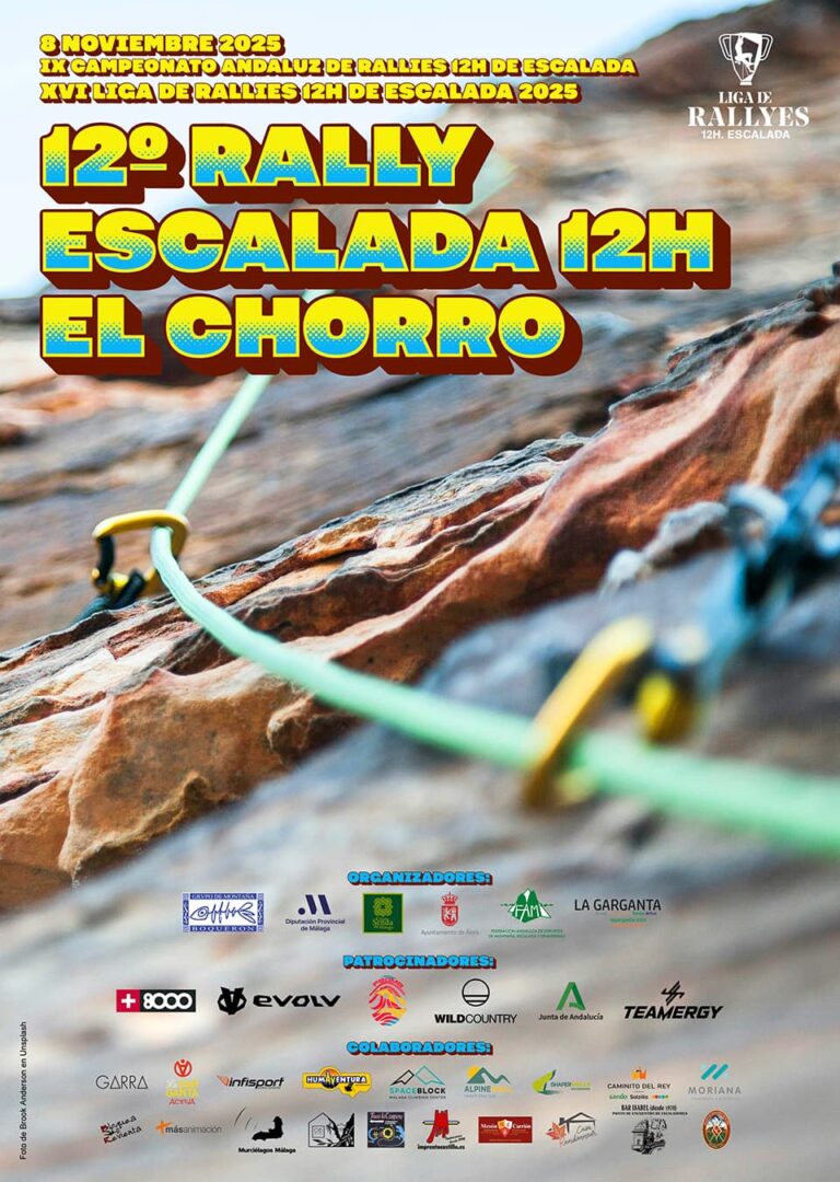 Álora acoge este sábado el Campeonato de Andalucía de Rallyes de Escalada con el Rally 12 horas El Chorro