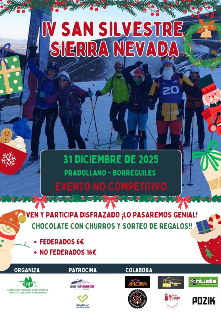 La San Silvestre de Skimo del 31 de diciembre comenzará a las 8:15 horas desde la estación inferior de El Río