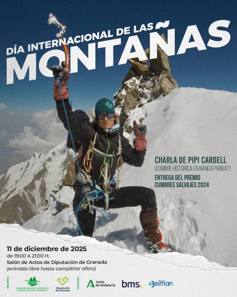 Charla-Coloquio de Pipi Cardel sobre su ascensión al Nanga Parbat para conmemorar el Día Internacional de las Montañas en la Diputación de Granada