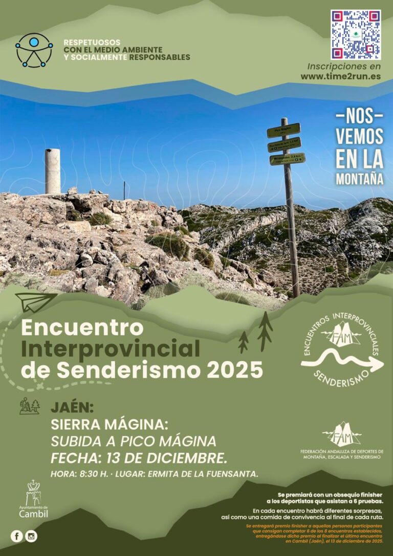 Sierra Mágina pone el punto y final este sábado al Encuentro Interprovincial de Senderismo FADMES 2025