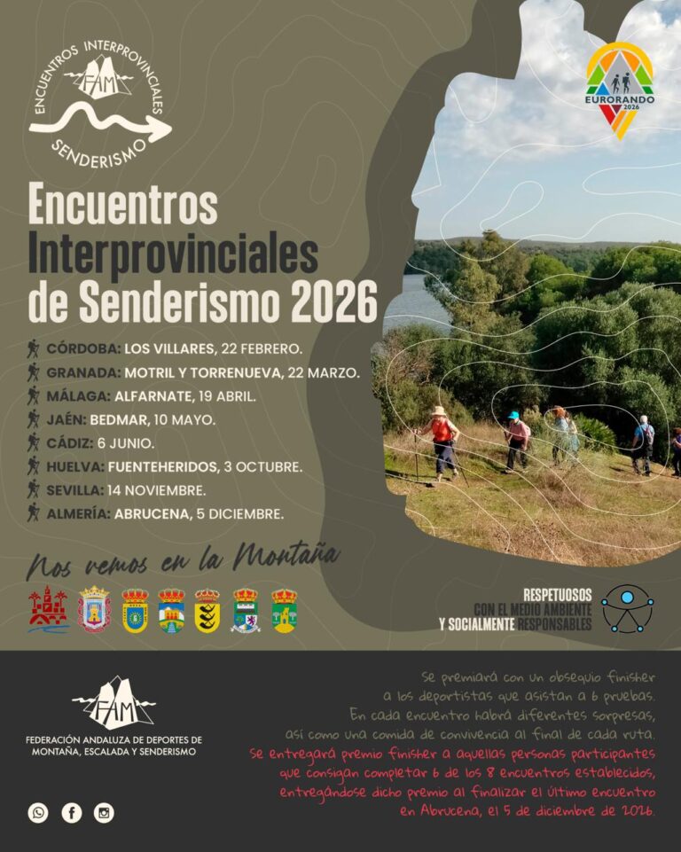 Cerradas las inscripciones de Villares, primera cita de los Encuentros Interprovinciales de Senderismo FADMES 2026, al cubrirse todas las plazas disponibles