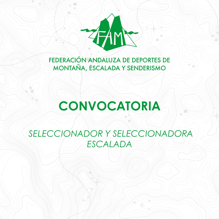 Convocatoria para desempeñar el puesto de seleccionador y seleccionadora de la especialidad de escalada