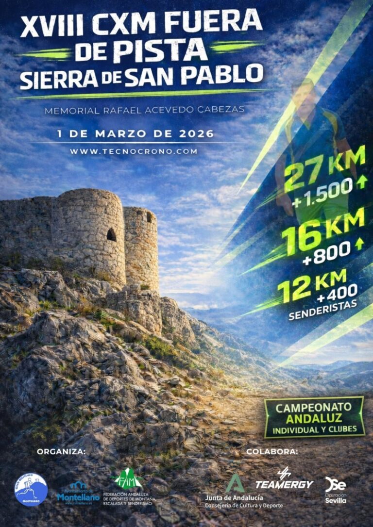 El plazo de los clubes para remitir sus equipos para el Campeonato de Andalucía de CxM expira el 26 de febrero