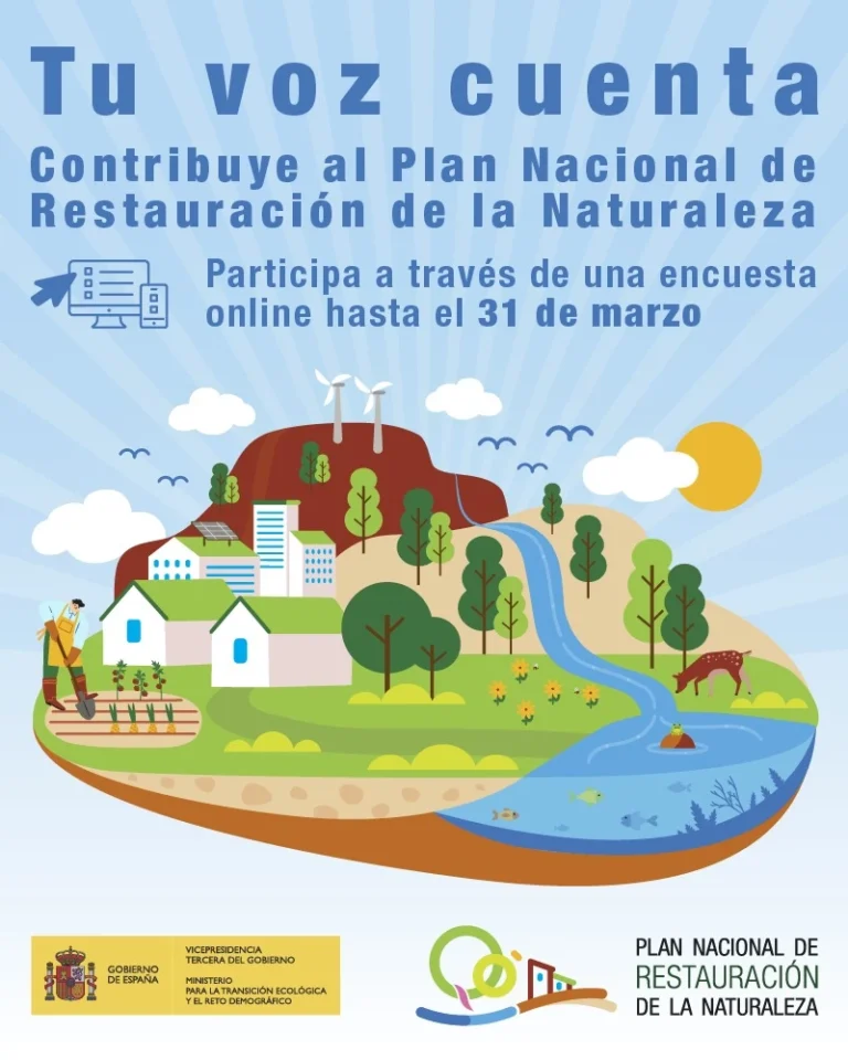 Abierta la Consulta Pública para elaborar el Plan Nacional de Restauración de la Naturaleza