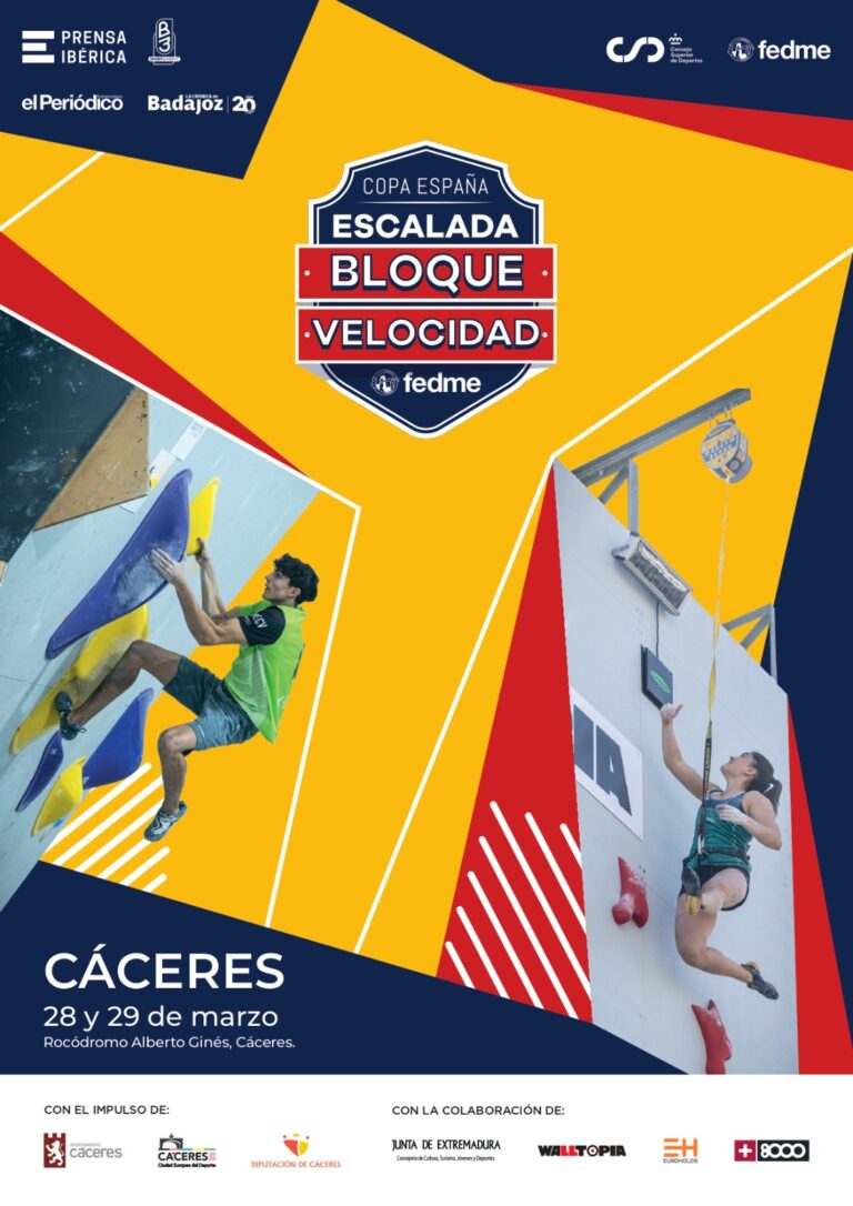 Convocatoria de la Selección Andaluza de Escalada para la primera prueba de Copa España de Bloque y Velocidad