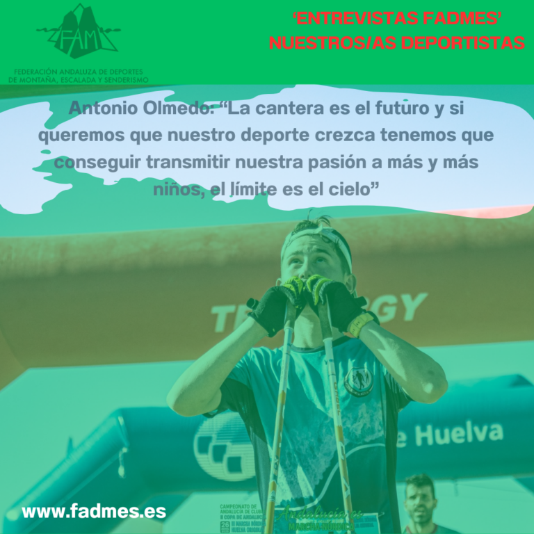 ENTREVISTAS FADMES. Antonio Olmedo: “La cantera es el futuro y si queremos que nuestro deporte crezca tenemos que conseguir transmitir nuestra pasión a más y más niños, el límite es el cielo”