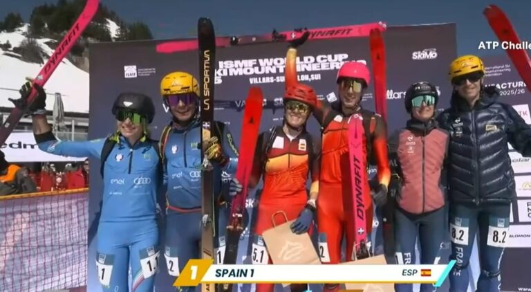 Final de oro de Ana Alonso y Oriol Cardona en los Relevos Mixtos de la Copa del Mundo de Villars-sur-Ollon