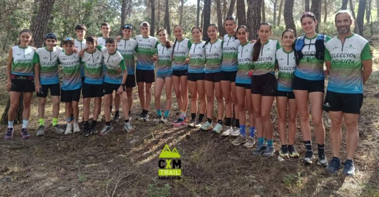 Las selecciones andaluzas de CxM en Edad Escolar reconocen el terreno de las pruebas del Campeonato de España en Alcaudete