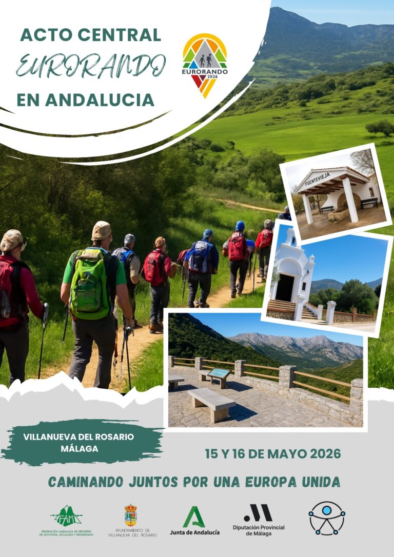 El Acto Central del EURORANDO en Andalucía se celebra a través del Encuentro en Villanueva del Rosario (Málaga) el 16 de mayo