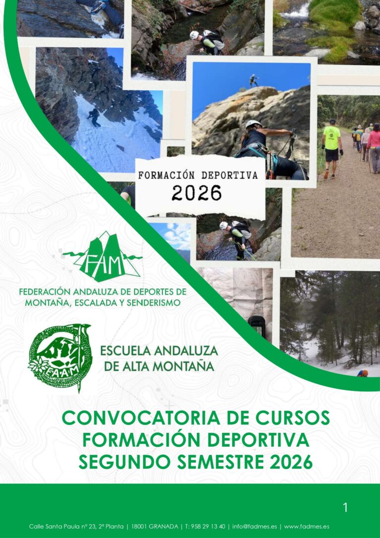 Convocatoria de Cursos de Formación Deportiva de la FADMES del Segundo Semestre