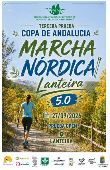 Se encuentra abierto el plazo de inscripción para la Marcha Nórdica Lanteira ‘Antonio Gámez’ de la Copa de Andalucía