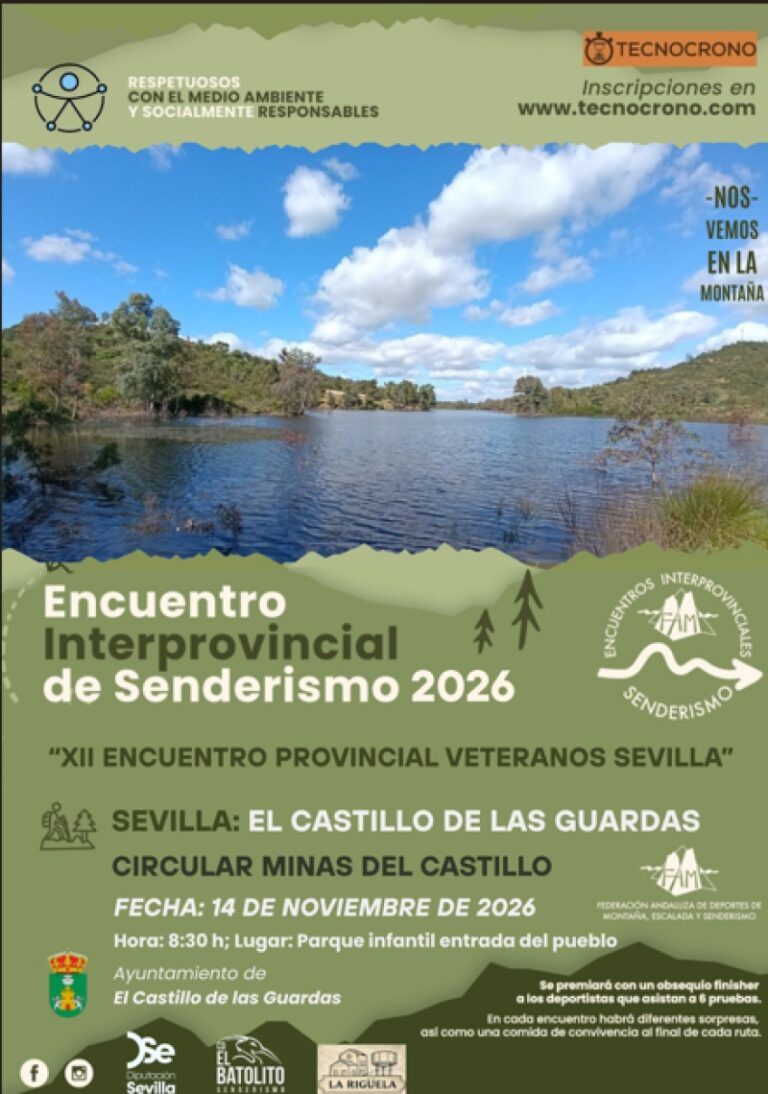 Abiertas las inscripciones para el “III Encuentro Interprovincial de Senderismo 2026” y “XII Encuentro Provincial de Senderistas Veteranos 2026” de Sevilla
