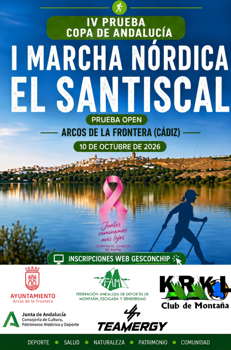 Abiertas las inscripciones para la I Marcha Nórdica El Santiscal en Arcos de la Frontera