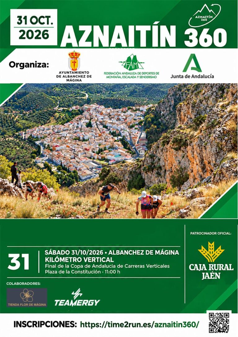Aznaitín 360 pondrá el broche final a la Copa de Andalucía de Carreras Verticales 2026